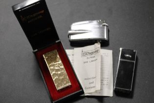 THREE VINTAGE LIGHTERS TO INCLUDE A KINGWAY AVENGER EXAMPLE