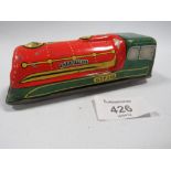 A VINTAGE TIN PLATE TRAIN 'G.T.E.EXPRESS''