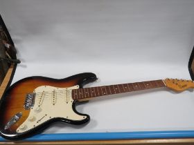 A ENCORE STRAT STYLE ELECTRIC GUITAR