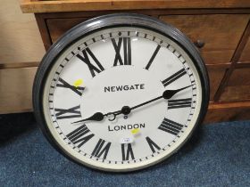 A MODERN 'NEWGATE - LONDON' CIRCULAR WALLCLOCK