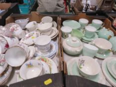 TWO TRAYS OF ASSORTED WEDGWOOD AND OTHER CERAMICS