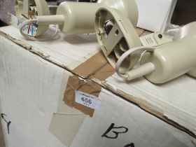 TWO BOXES OF BEIGE SPOT LIGHTS