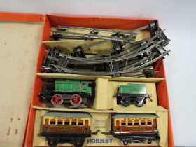 A HORNBY BOXED TRAIN SET