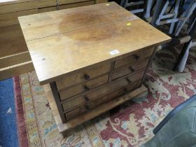 A MODERN LAURA ASHLEY STYLE SIX DRAWER CHEST - W 61 CM