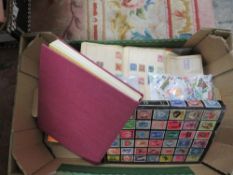 A BOX OF VINTAGE STAMPS ETC