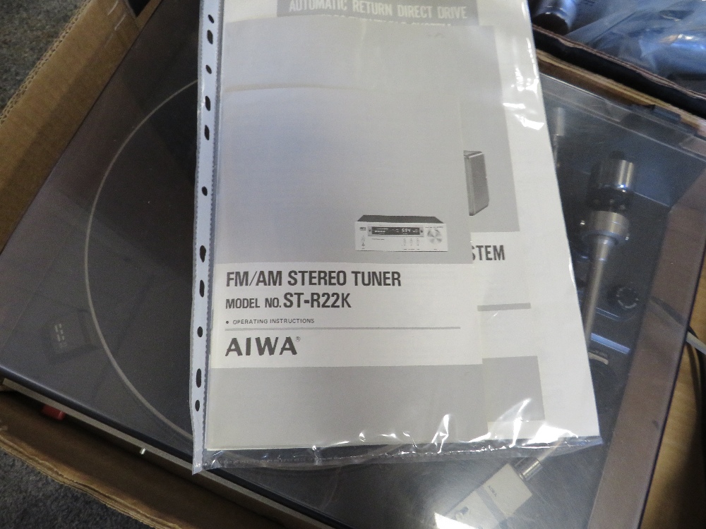 A QUANTITY OF STEREO EQUIPMENT TO INCLUDE AIWA , CONSISTING OF FM/AM STEREO TUNER ST-R22K DC - Image 3 of 6