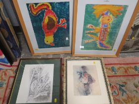 A QUANTITY OF ASSORTED PICTURES AND PRINTS TO INC TABITHA SALMON PRINT