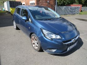 A 2015 BLUE VAUXHALL CORSA 'BL15 OKH', 1.4L PETROL, MOT EXPIRED 08/06/2023, AT THIS POINT THE
