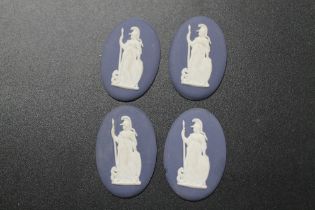 FOUR VINTAGE WEDGWOOD CAMEO PLAQUES