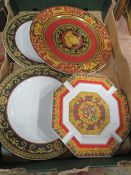 A BOX OF ROSENTHAL VERSACE PLATES