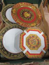 A BOX OF ROSENTHAL VERSACE PLATES