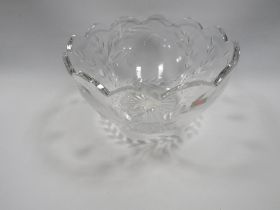 A BOXED STUART CRYSTAL BOWL "CASCADE"