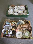 TWO TRAYS OF ASSORTED CERAMICS TO INCLUDE PARAGON ETC
