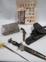 HMS DEVONSHIRE SABRE PAPER KNIFE, DAGGER ETC