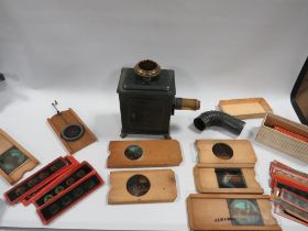 A SMALL MAGIC LANTERN AND SLIDES ETC