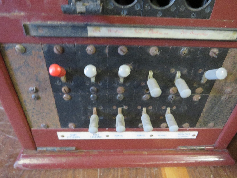 A VINTAGE EXCHANGE TELEPHONE AND EXCHANGE BOX SYSTEM - Image 2 of 3