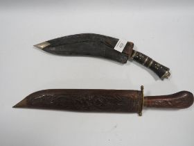 A KUKRI KNIFE A/F PLUS ANOTHER