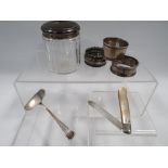 SIX ITEMS OF HALLMARKED SILVER