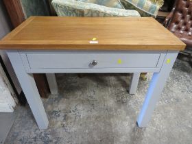 A MODERN 'NEXT' STYLE CONSOLE TABLE WITH DRAWER W-89 CM