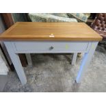 A MODERN 'NEXT' STYLE CONSOLE TABLE WITH DRAWER W-89 CM