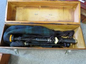 TWO BOXED SETS OF BAGPIPES (UNCHECKED)