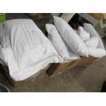 THREE BOXES OF EX- SHOW HOME PILLOWS AND CUSHIONS