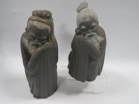 TWO LLADRO FIGURES OF ORIENTAL DESIGN