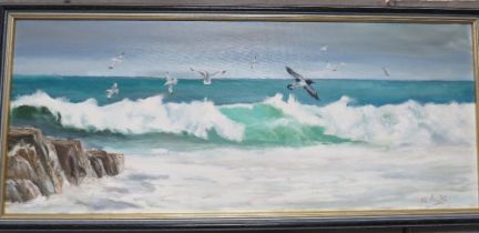 JOHN HAMILTON - A SIGNED OIL ON CANVAS