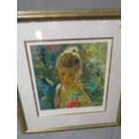 ROYO - A PAIR OF LARGE SIGNED LIMITED EDITION SILKSCREEN PRINTS OF A LADIES - No 113 / 295, 40 x