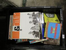 A SELECTION OF LP RECORDS AND 7" SINGLES TO INCLUDE FATS DOMINO, THE SEEKERS ETC