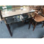 A MODERN MIRRORED CONSOLE TABLE W-76 CM A/F