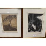 THREE FRAMED AND GLAZED ENGRAVINGS