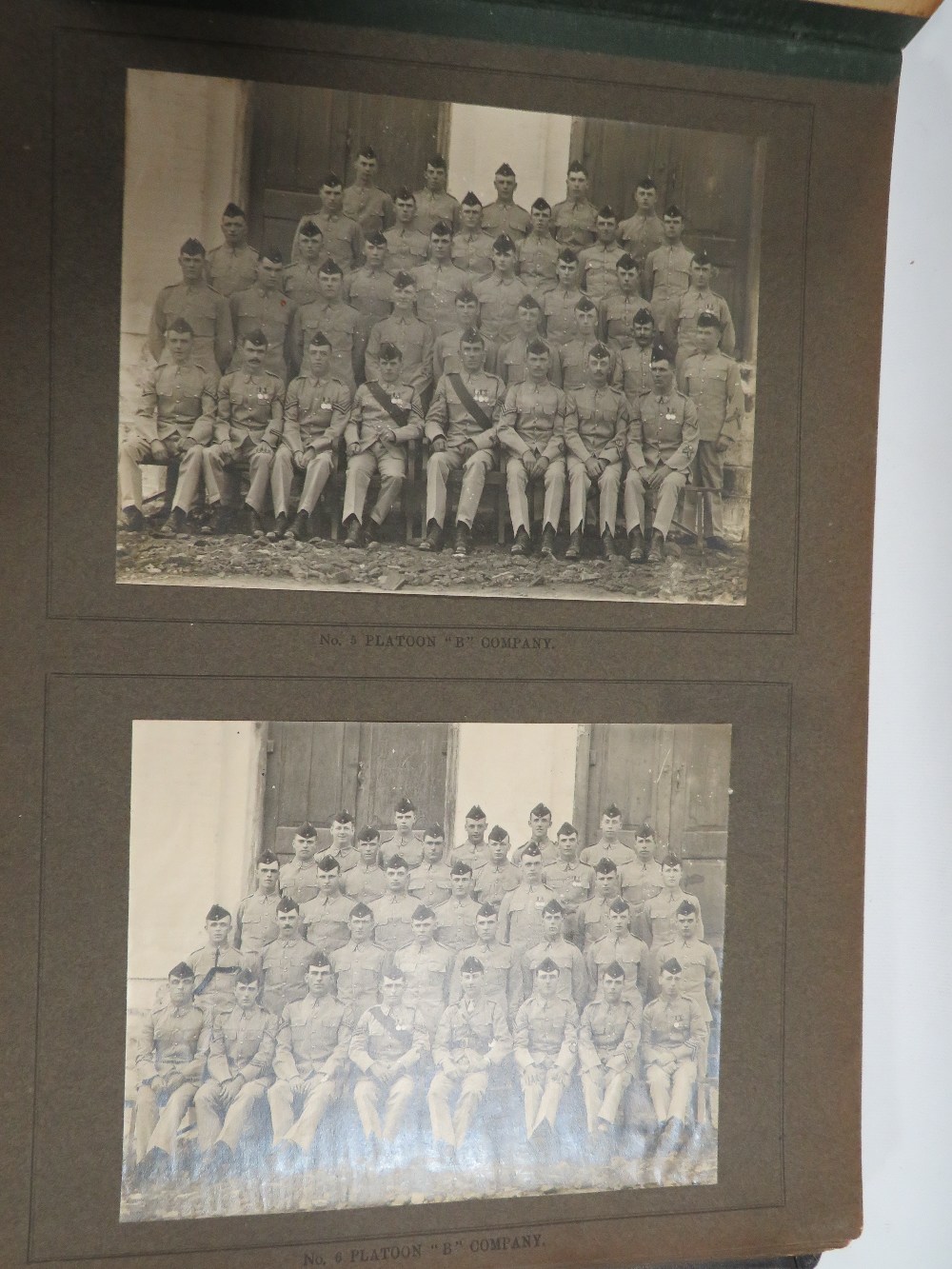A 1920'S KINGS SHROPSHIRE LIGHT INFANTRY ( KSLI )PHOTOGRAPH ALBUM, CONTAINING APPROX 30 IMAGES OF