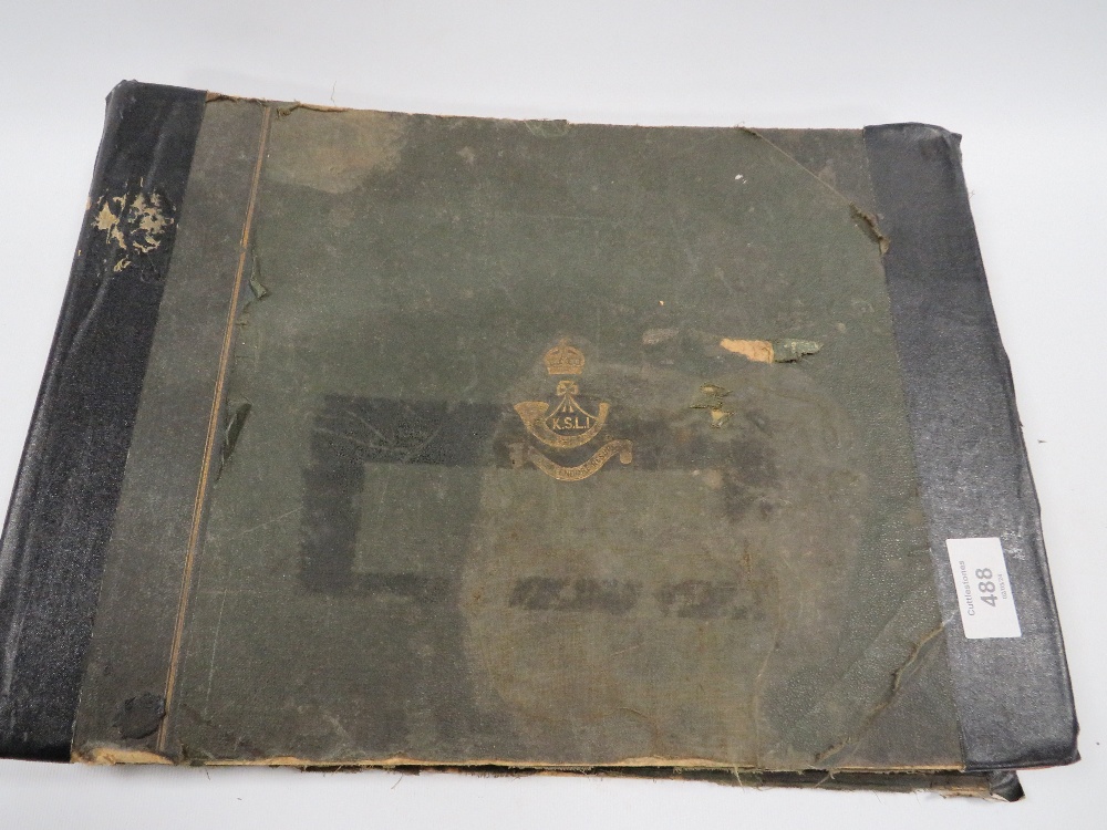 A 1920'S KINGS SHROPSHIRE LIGHT INFANTRY ( KSLI )PHOTOGRAPH ALBUM, CONTAINING APPROX 30 IMAGES OF - Image 2 of 5