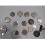 A GROUP OF COLLECTORS COINS AND TOKENS