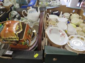 TWO TRAYS OF ASSORTED CERAMICS ETC TO