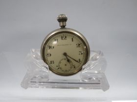 AN ANTIQUE MILITARY POCKET WATCH BY RYF & MARCHAND LTD MARKED ON REAR A/F