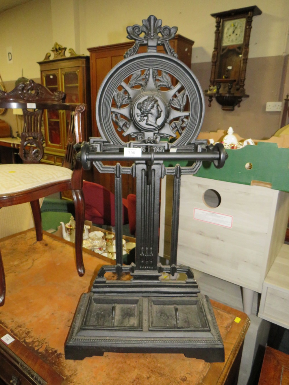 A HEAVY CAST REPRODUCTION STICK STAND