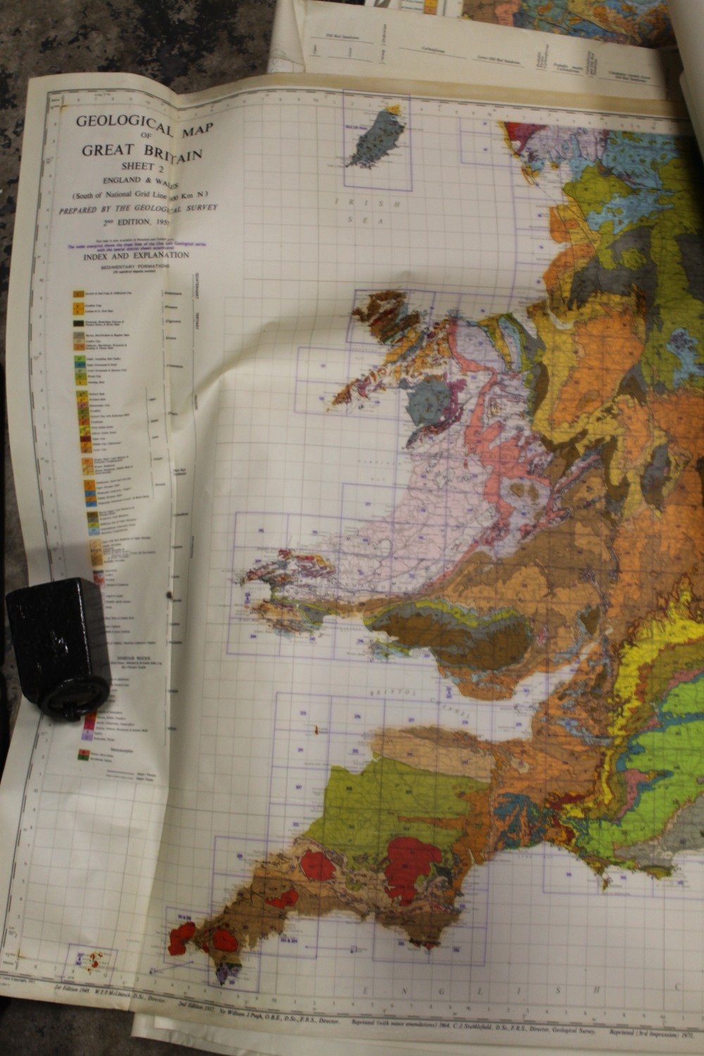 A QUANTITY OF ORDNANCE SURVEY GEOLOGICAL MAPS