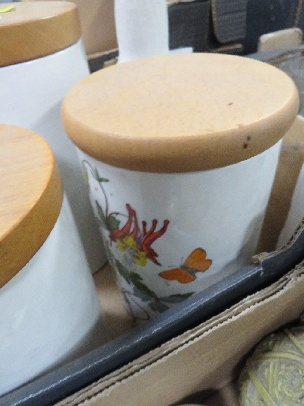 A SMALL TRAY OF PORTMEIRION STORAGE JARS ETC - Image 2 of 3