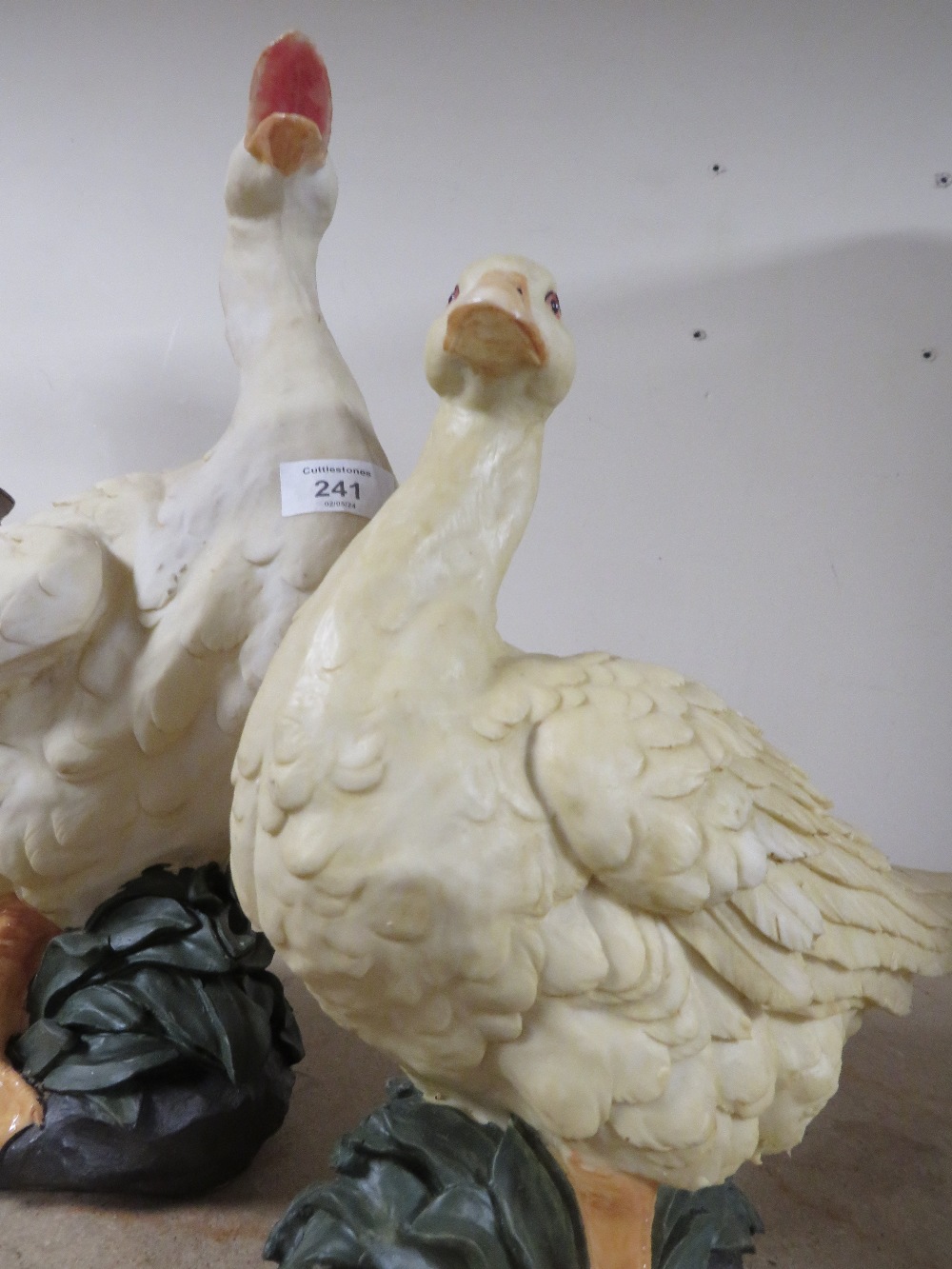 TWO RESIN MODELS OF GEESE - Image 5 of 5