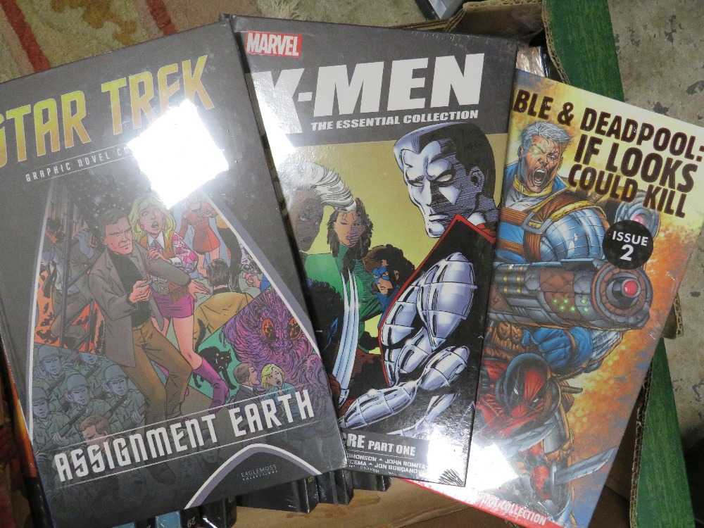 A TRAY CONTAINING TWENTY STAR TREK GRAPHIC NOVEL COLLECTION AND MARVEL / DC / DEADPOOL / PREDATOR - Image 2 of 2