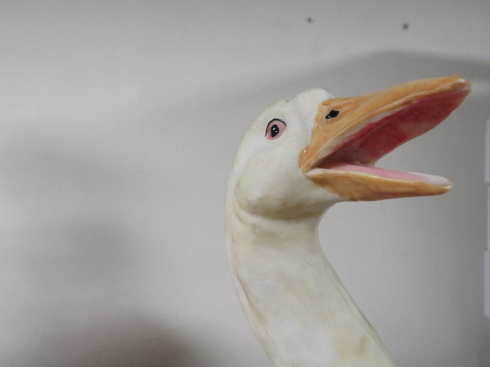 TWO RESIN MODELS OF GEESE - Image 2 of 5