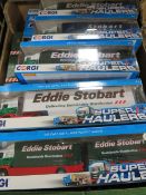 ELEVEN BOXED CORGI EDDIE STOBART ARTICULATED LORRIES AND TRAILERS