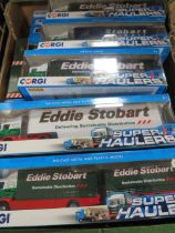 ELEVEN BOXED CORGI EDDIE STOBART ARTICULATED LORRIES AND TRAILERS