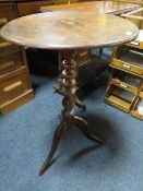 TWO ANTIQUE TABLES