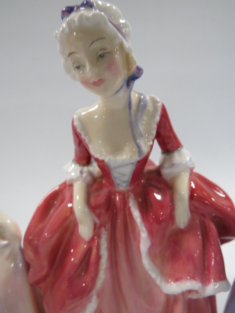 FOUR SMALL ROYAL DOULTON FIGURINES TO INCLUDE "GOODY TWO SHOES" - Image 3 of 7