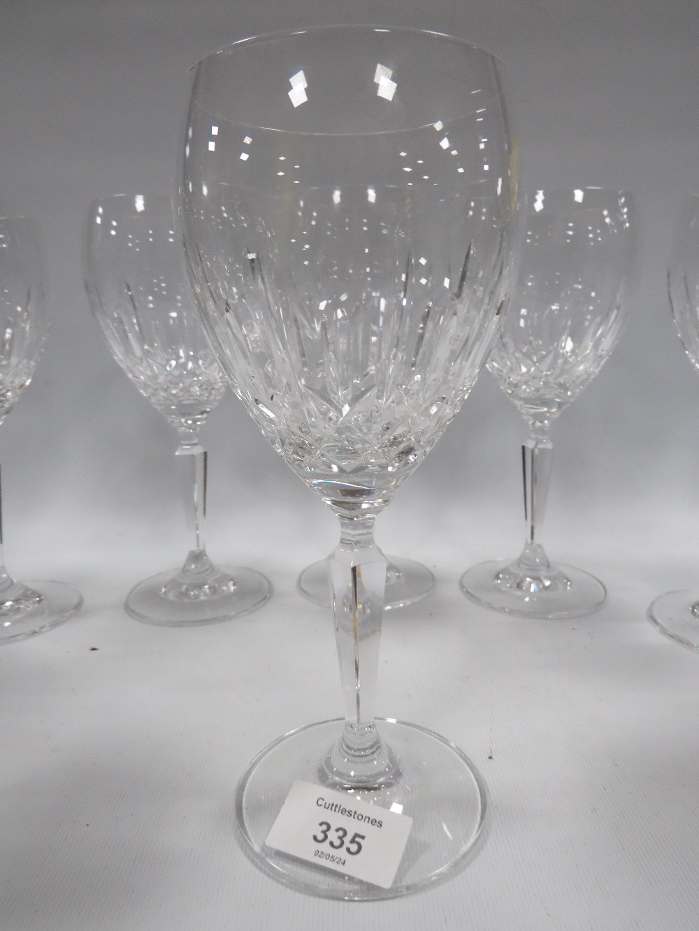 A SET OF 10 WATERFORD CRYSTAL WINE GLASSES - Image 2 of 4