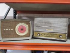 A VINTAGE BUSH RADIO TOGETHER WITH A FERRANTI EXAMPLE A/F