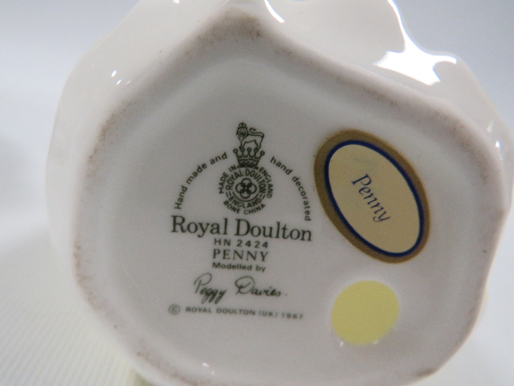 THREE SMALL ROYAL DOULTON FIGURINES TO INCLUDE "AFFECTION" - Image 6 of 6